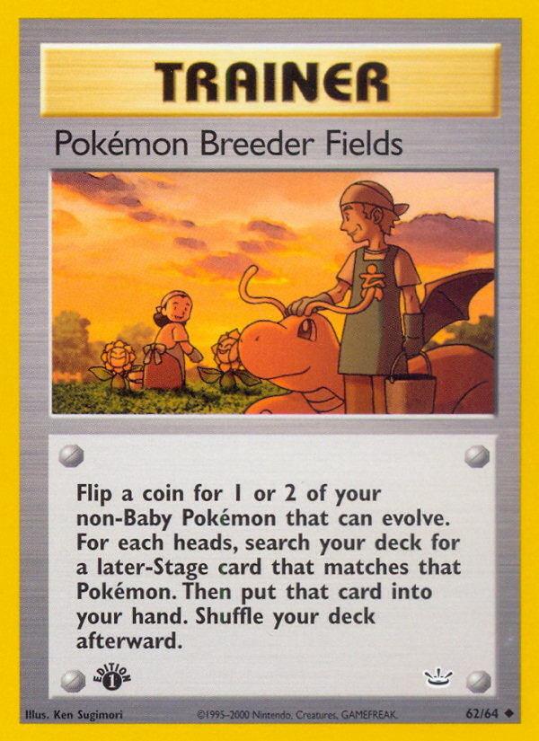 Pokemon Breeder Fields (62/64) [Neo Revelation 1st Edition] - Destination Retro