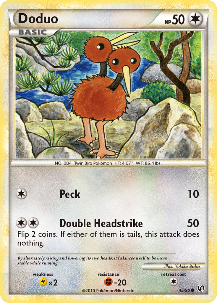 Doduo (45/90) [HeartGold & SoulSilver: Undaunted] - Destination Retro