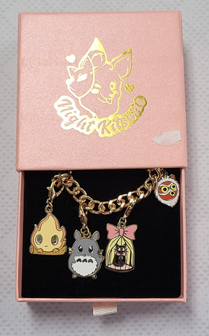 NightK - Ghibli Gang  Enamel Charm Bracelet - Destination Retro