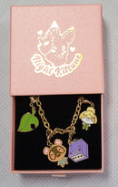 NightK - Animal Villagers -  Enamel Charm Bracelet - Destination Retro