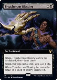 Treacherous Blessing (Extended Art) [Theros Beyond Death] - Destination Retro