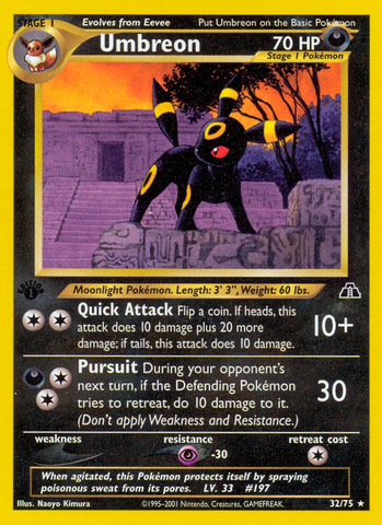 Umbreon (32/75) [Neo Discovery 1st Edition] - Destination Retro