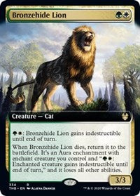 Bronzehide Lion (Extended Art) [Theros Beyond Death] - Destination Retro