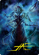 Heliod, the Warped Eclipse Art Card (Gold-Stamped Signature) [March of the Machine Art Series] - Destination Retro