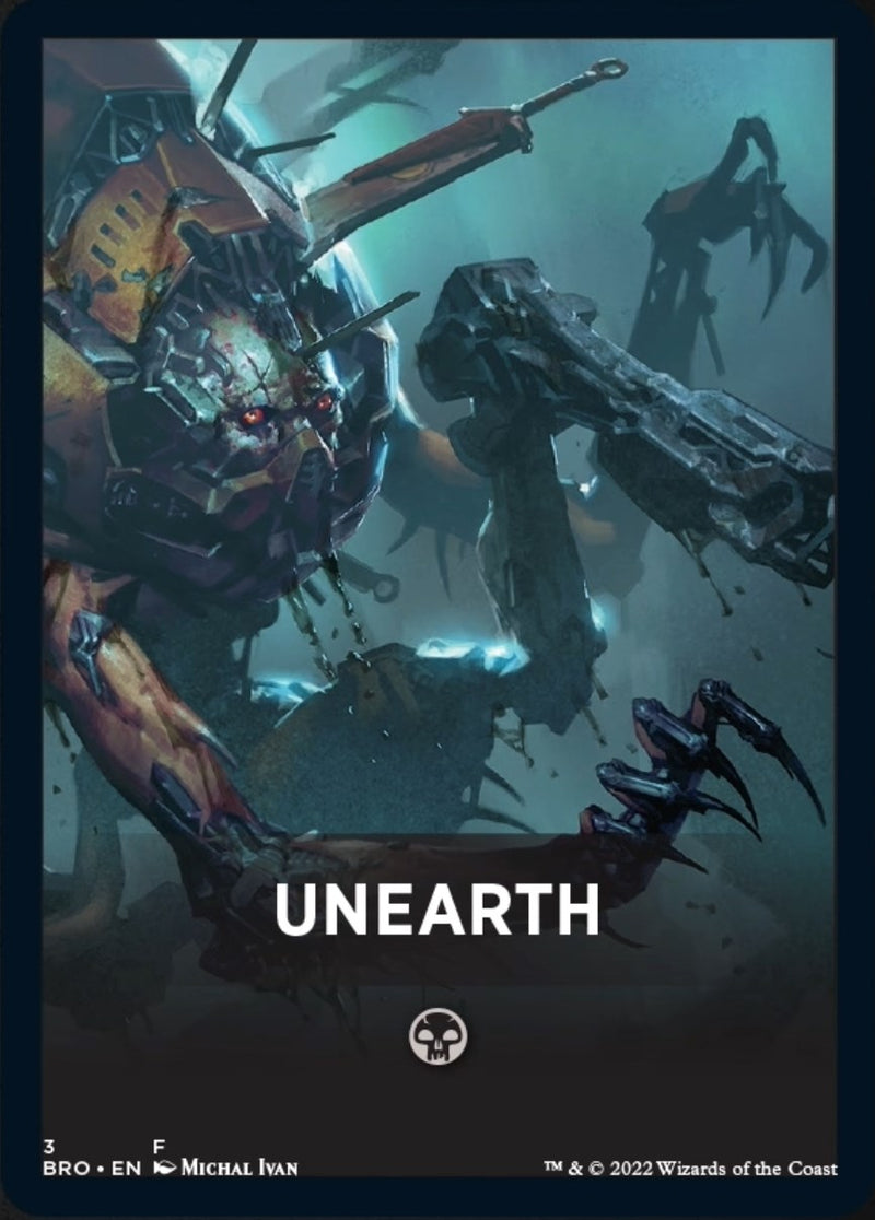 Unearth Theme Card [The Brothers' War Tokens] - Destination Retro