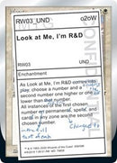 Look at Me, I'm R&D [Unsanctioned] - Destination Retro