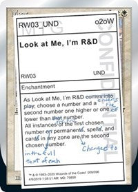 Look at Me, I'm R&D [Unsanctioned] - Destination Retro