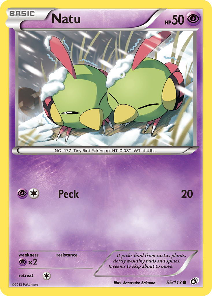 Natu (55/113) [Black & White: Legendary Treasures] - Destination Retro