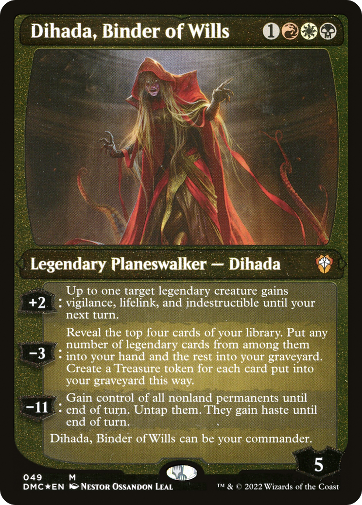 Dihada, Binder of Wills (Showcase Display Commander) [Dominaria United Commander] - Destination Retro