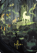 Primal Vigor Art Card (Gold-Stamped Signature) [Wilds of Eldraine Art Series] - Destination Retro
