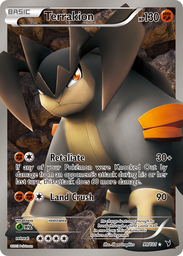 Terrakion (99/101) [Black & White: Noble Victories] - Destination Retro