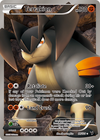 Terrakion (99/101) [Black & White: Noble Victories] - Destination Retro
