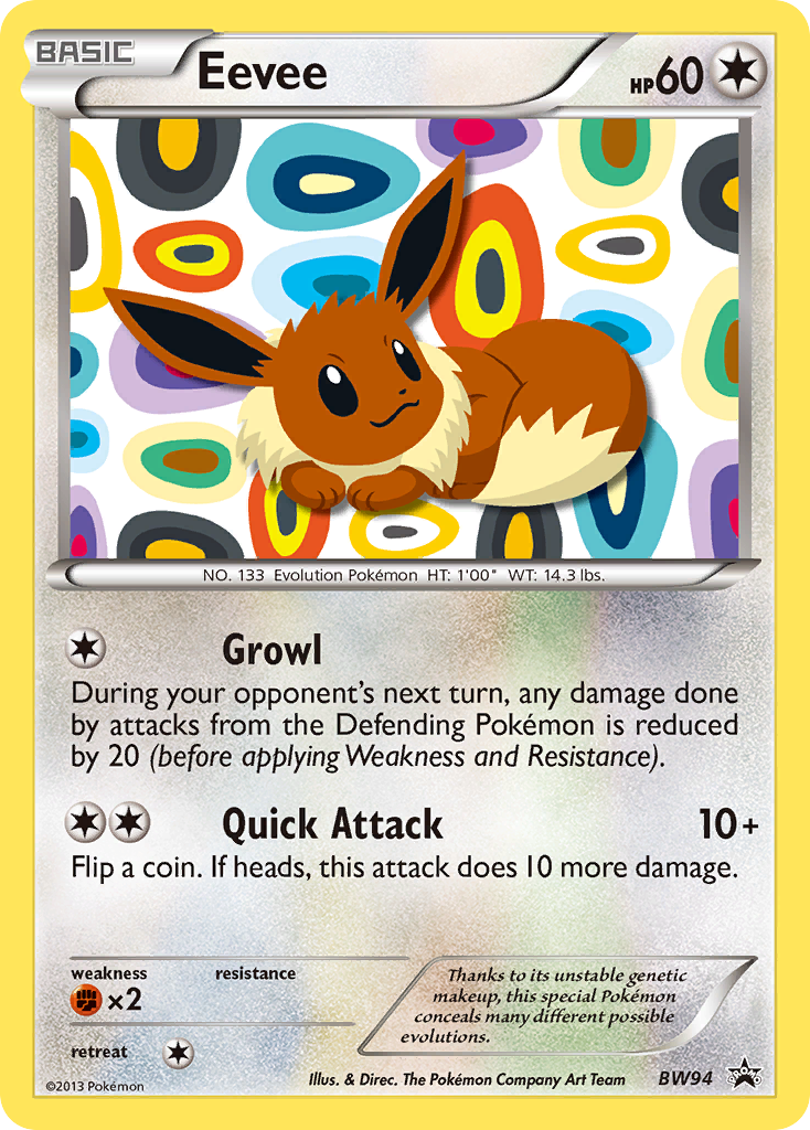 Eevee (BW94) [Black & White: Black Star Promos] - Destination Retro