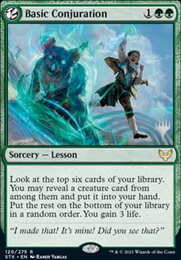 Basic Conjuration (Promo Pack) [Strixhaven: School of Mages Promos] - Destination Retro
