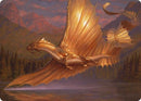 Adult Gold Dragon Art Card [Dungeons & Dragons: Adventures in the Forgotten Realms Art Series] - Destination Retro