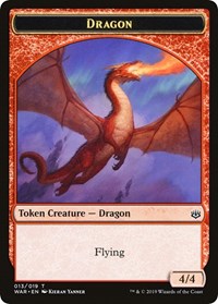 Dragon // Spirit Double-sided Token (Challenger 2020) [Unique and Miscellaneous Promos] - Destination Retro