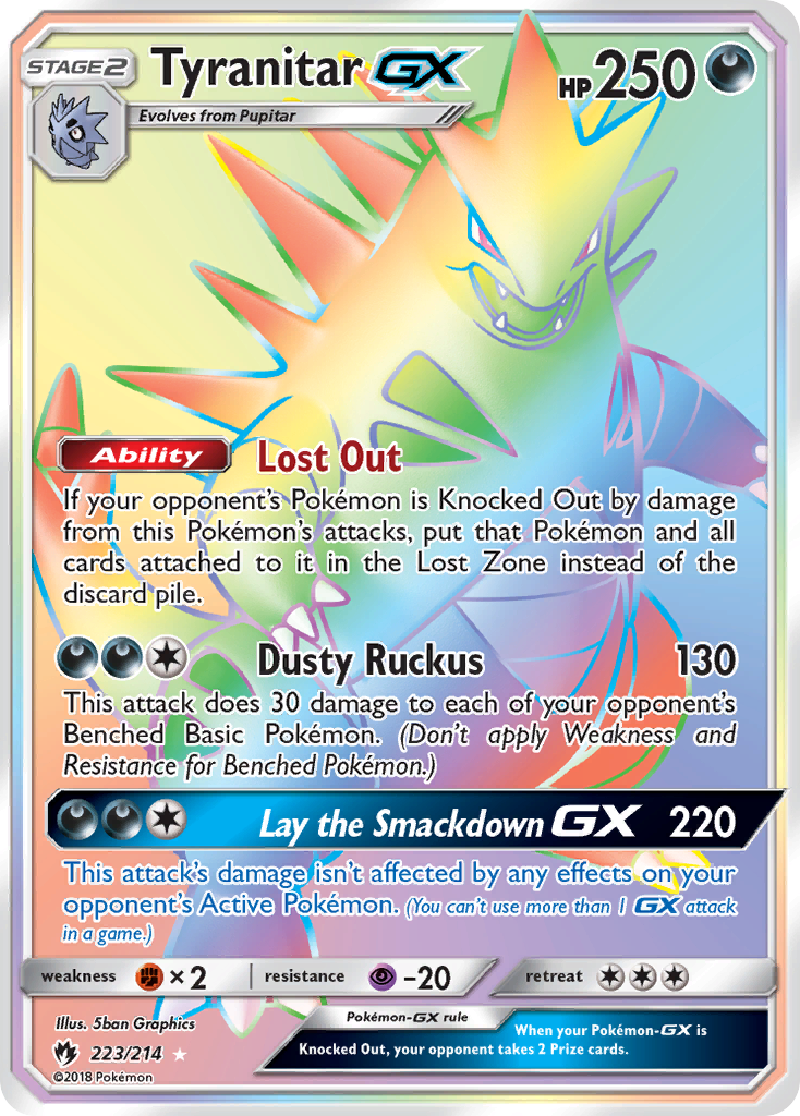 Tyranitar GX (223/214) [Sun & Moon: Lost Thunder] - Destination Retro