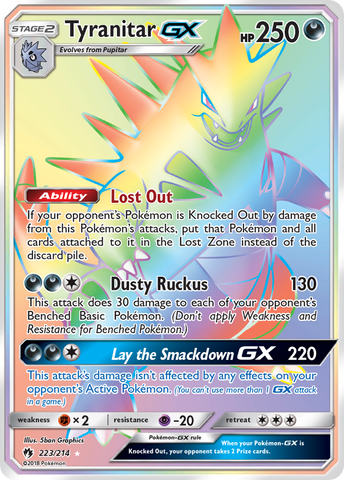 Tyranitar GX (223/214) [Sun & Moon: Lost Thunder] - Destination Retro
