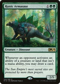 Runic Armasaur [Promo Pack: Ikoria] - Destination Retro