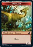 Dinosaur // Human Soldier (003) Double-sided Token [Ikoria: Lair of Behemoths] - Destination Retro