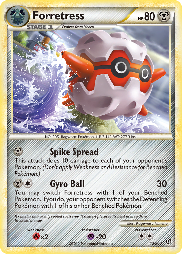 Forretress (13/90) [HeartGold & SoulSilver: Undaunted] - Destination Retro