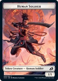 Human Soldier (003) // Zombie Double-sided Token [Commander 2020] - Destination Retro