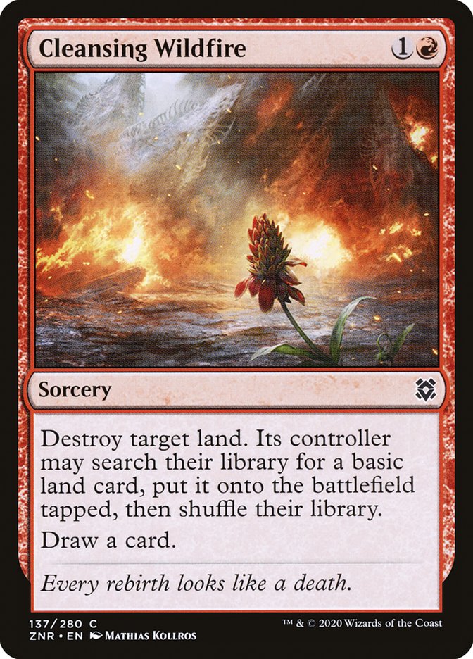Cleansing Wildfire [Zendikar Rising] - Destination Retro