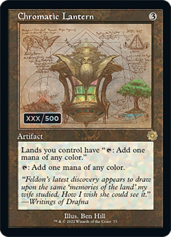 Chromatic Lantern (Retro Schematic) (Serial Numbered) [The Brothers' War Retro Artifacts] - Destination Retro