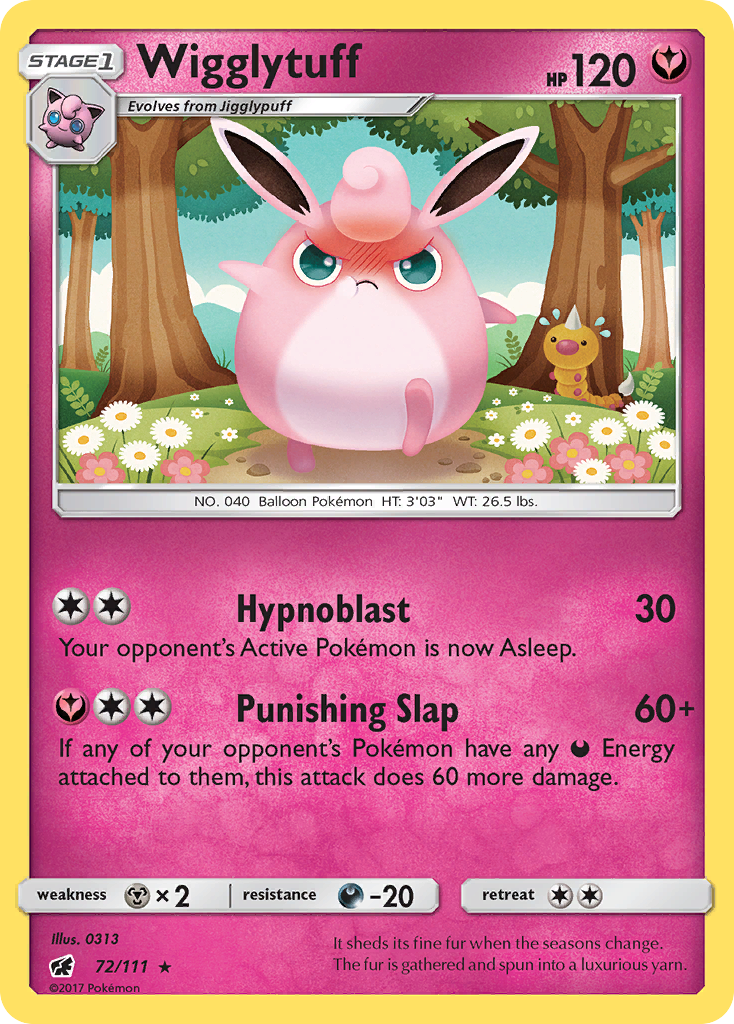 Wigglytuff (72/111) [Sun & Moon: Crimson Invasion] - Destination Retro
