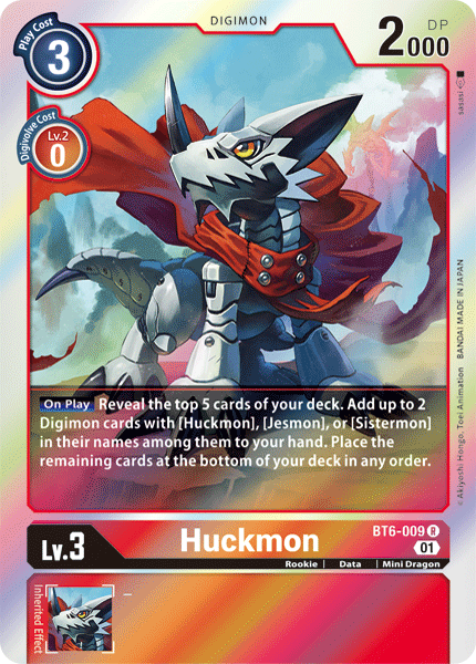 Huckmon [BT6-009] [Double Diamond] - Destination Retro