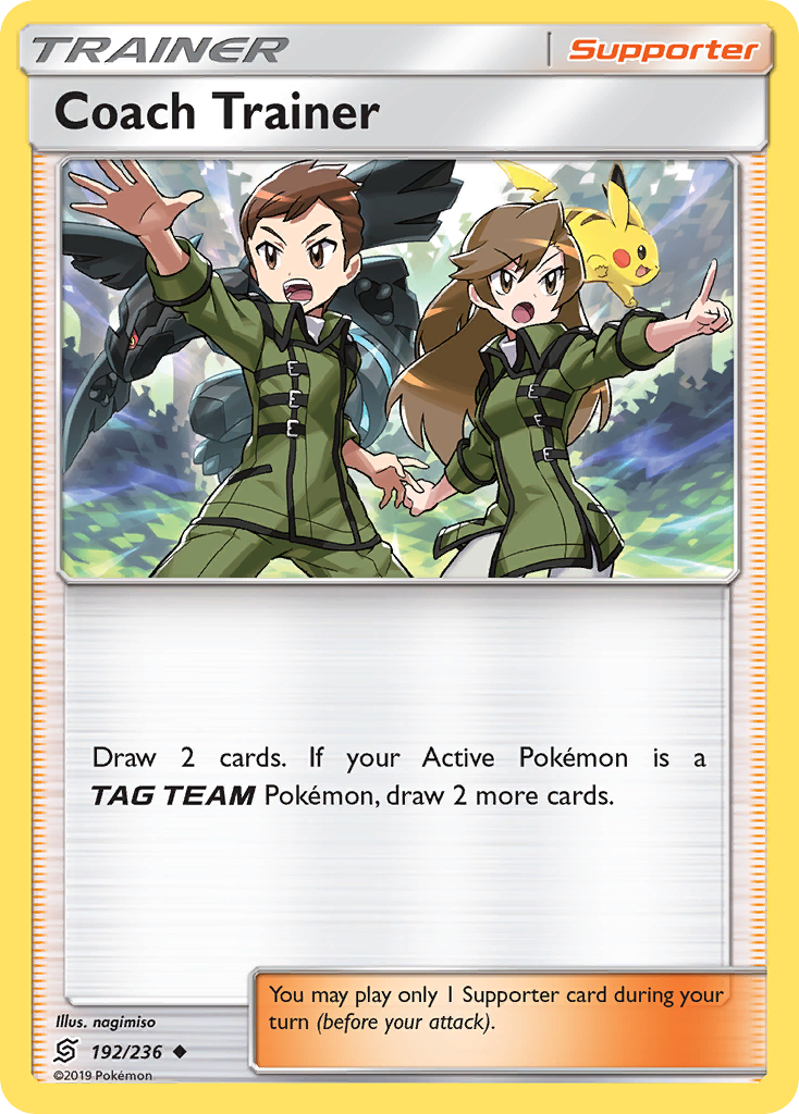 Coach Trainer (192/236) [Sun & Moon: Unified Minds] - Destination Retro