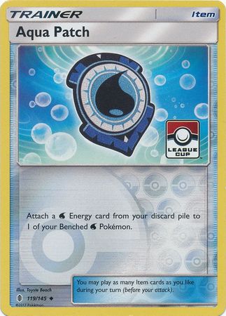 Aqua Patch (119/145) (League Promo) [Sun & Moon: Guardians Rising] - Destination Retro