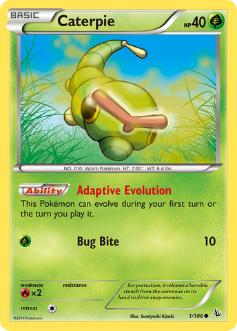 Caterpie (1/106) [XY: Flashfire] - Destination Retro