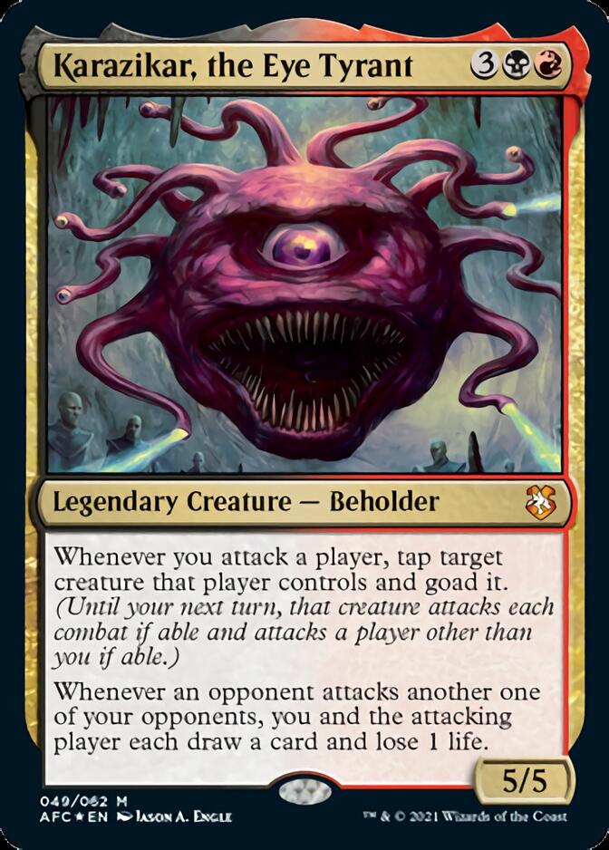 Karazikar, the Eye Tyrant [Dungeons & Dragons: Adventures in the Forgotten Realms Commander] - Destination Retro