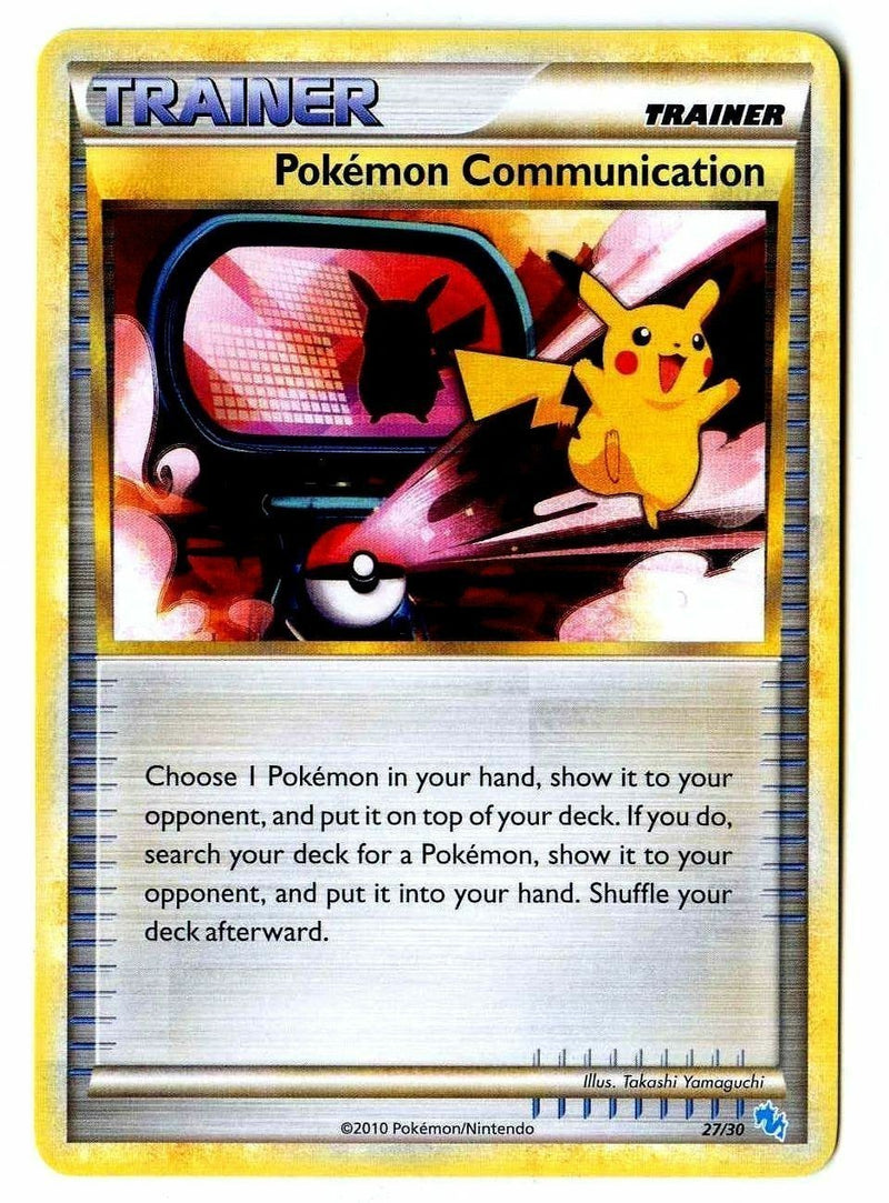 Pokemon Communication (27/30) [HeartGold & SoulSilver: Trainer Kit - Gyarados & Raichu] - Destination Retro