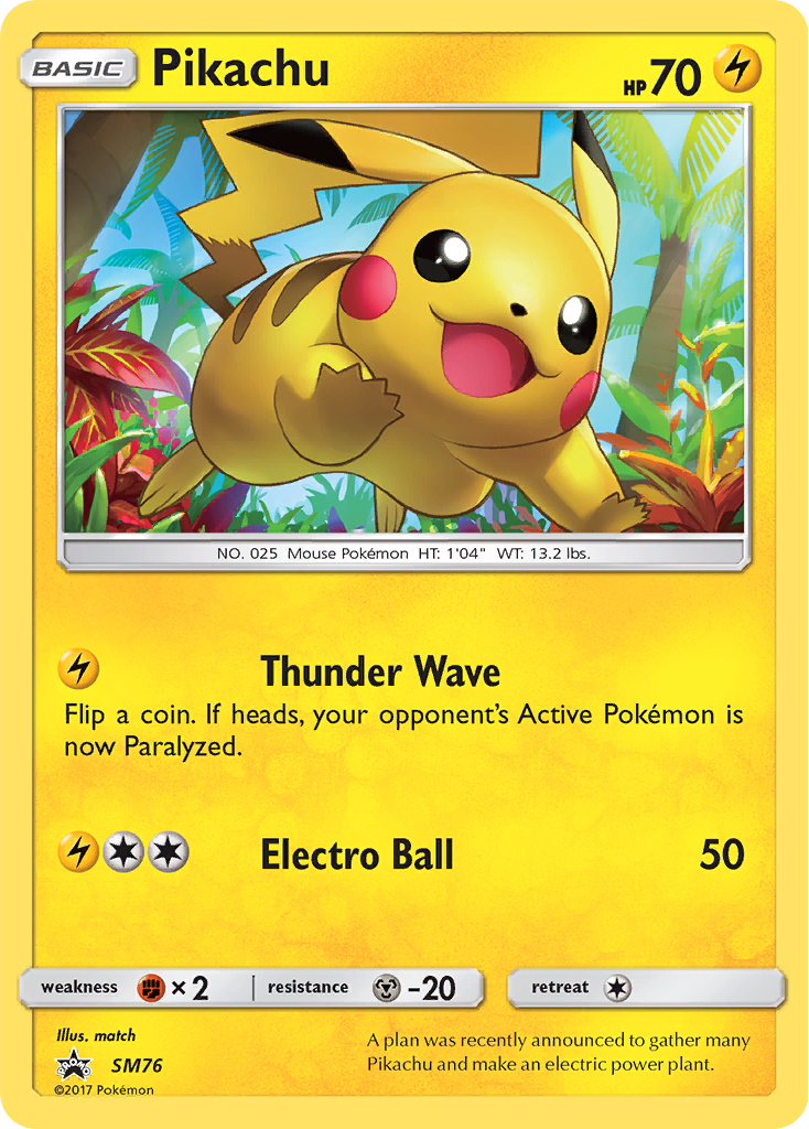 Pikachu (SM76) [Sun & Moon: Black Star Promos] - Destination Retro