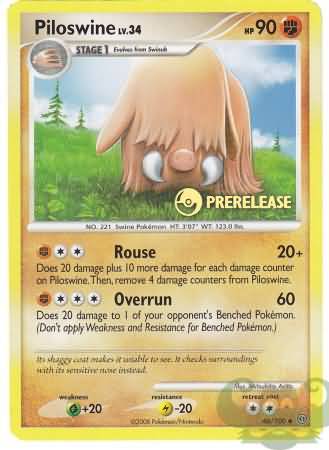 Piloswine (Prerelease Promo) (46/100) [Nintendo: Black Star Promos] - Destination Retro