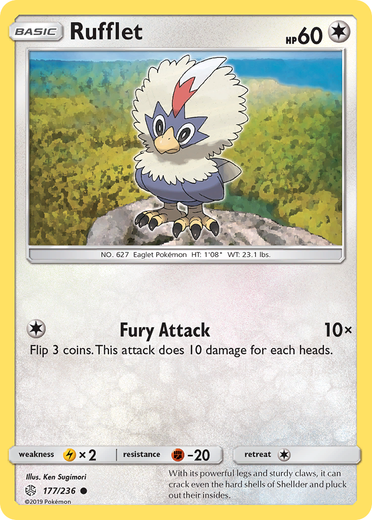 Rufflet (177/236) [Sun & Moon: Cosmic Eclipse] - Destination Retro