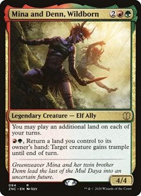 Mina and Denn, Wildborn [Zendikar Rising Commander] - Destination Retro