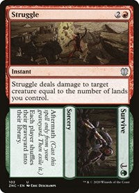 Struggle // Survive [Zendikar Rising Commander] - Destination Retro