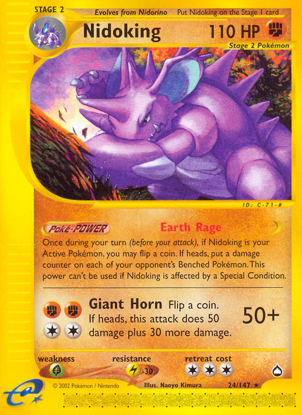Nidoking (24/147) [Aquapolis] - Destination Retro