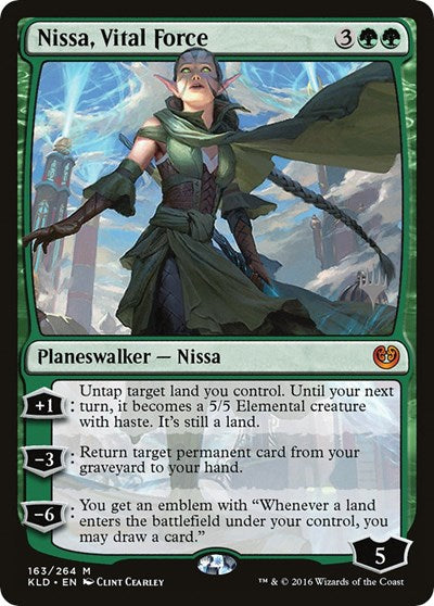 Nissa, Vital Force [Promo Pack: Zendikar Rising] - Destination Retro