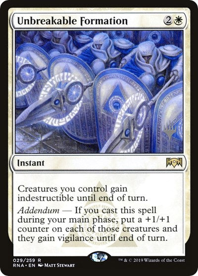 Unbreakable Formation [Promo Pack: Zendikar Rising] - Destination Retro