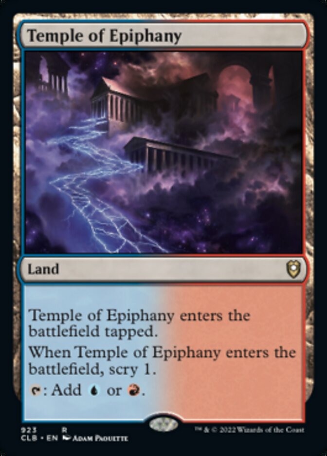 Temple of Epiphany [Commander Legends: Battle for Baldur's Gate] - Destination Retro