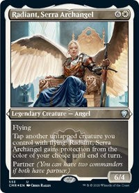 Radiant, Serra Archangel (Foil Etched) [Commander Legends] - Destination Retro