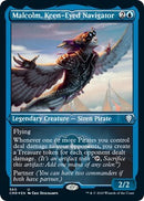 Malcolm, Keen-Eyed Navigator (Foil Etched) [Commander Legends] - Destination Retro