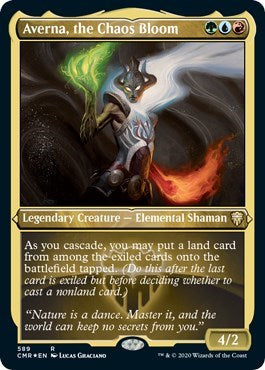 Averna, the Chaos Bloom (Foil Etched) [Commander Legends] - Destination Retro