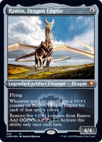 Ramos, Dragon Engine (Foil Etched) [Commander Legends] - Destination Retro