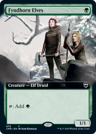 Fyndhorn Elves (Extended Art) [Commander Legends] - Destination Retro