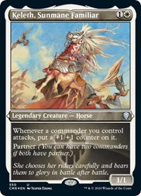 Keleth, Sunmane Familiar (Foil Etched) [Commander Legends] - Destination Retro